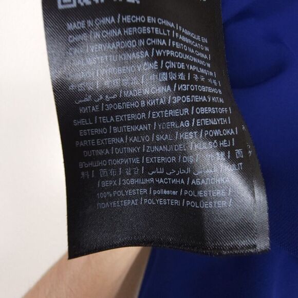 MARCIANO Guess Kaidy Draped Collar Pleated Wide Leg Crepe Jumpsuit Career 0 Blue - Picture 11 of 11